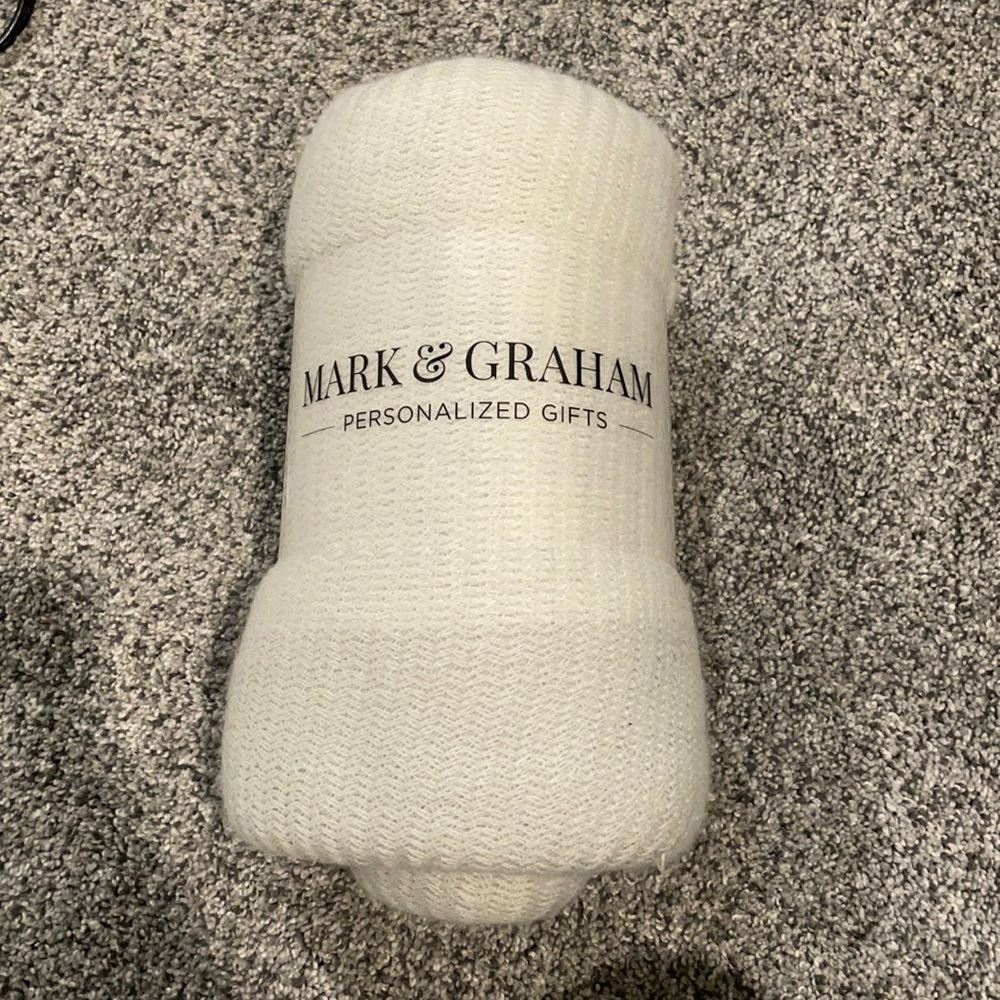 Mark & Graham NWT grey blanket